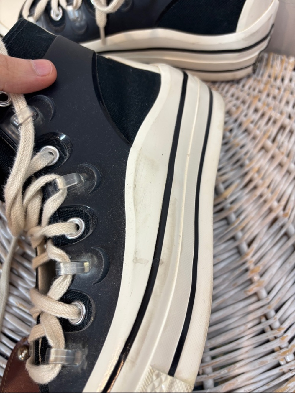 Rare CONVERSE X KIM JONES Chuck 70 High Utility Wave Sneakers | Size 8 - Picture 12 of 14